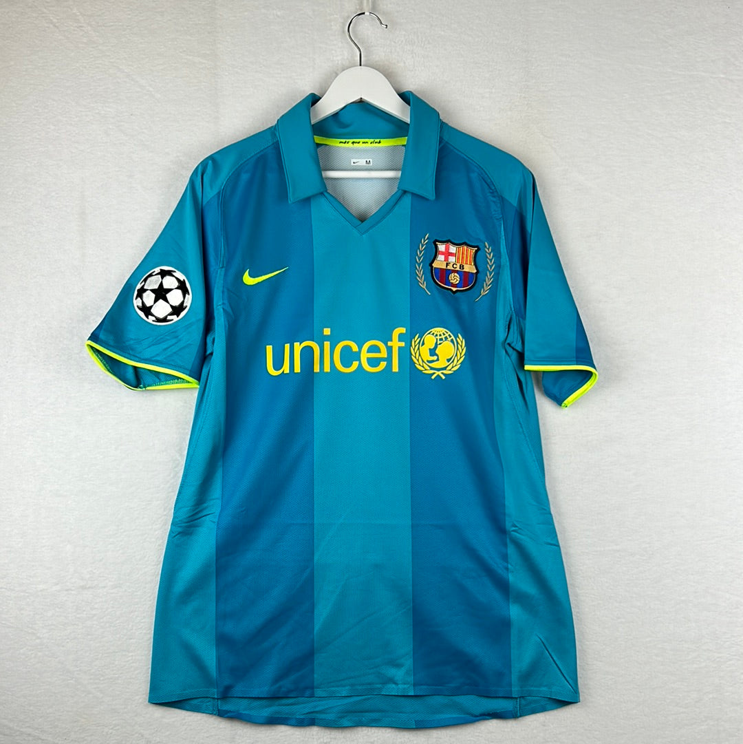 Barcelona 2007/2008 Player Issue Away Shirt - Milito 3 - CL