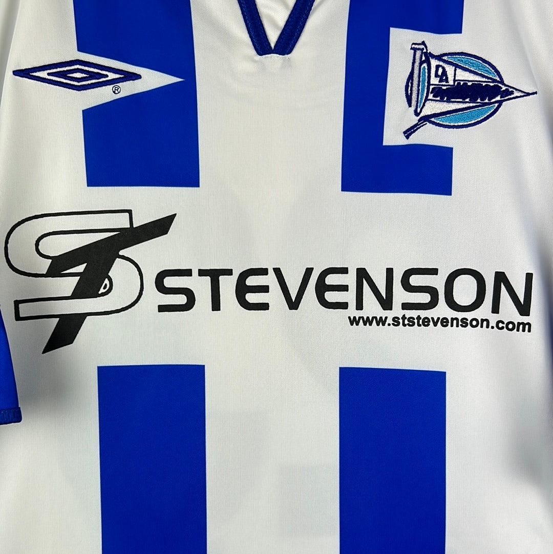 Alaves 2005-2006 Match Worn Home Shirt - XL - Nene 23