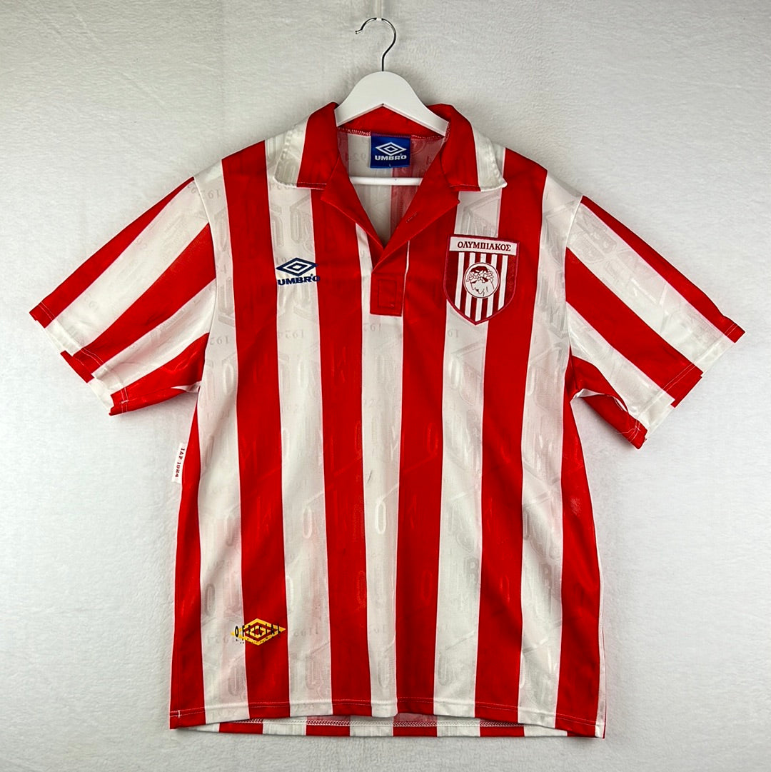 Olympiacos 1992-1993 Home Shirt - Large