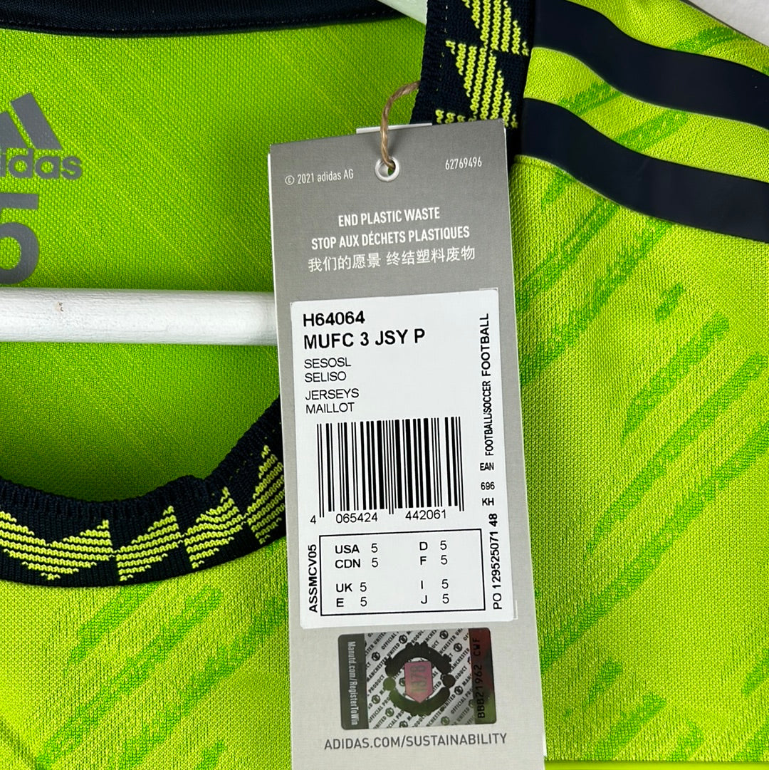 Manchester United 2022/2023 Player Issue Third Shirt - Size Medium