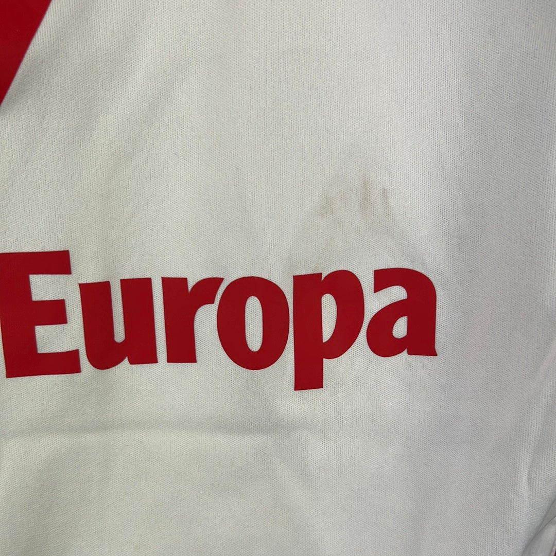RCD Mallorca 2010-2011 Match Worn Away Shirt - Webo 9