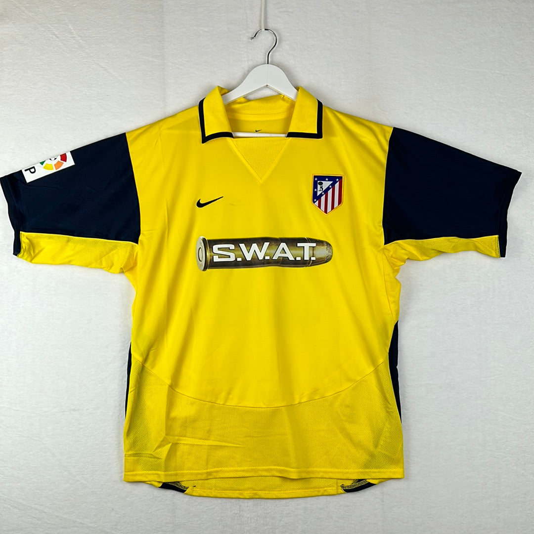 Atletico Madrid 2003/2004 Player Issue Away Shirt Swat sponsor