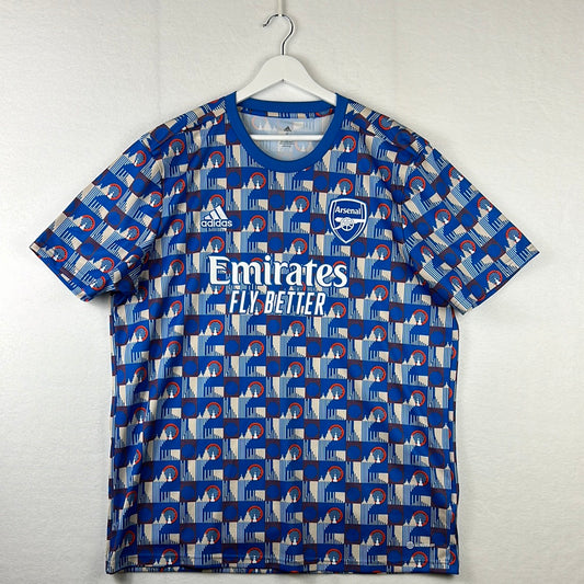 Arsenal 2022 TFL Shirt Front with Emirates fly better sponsor