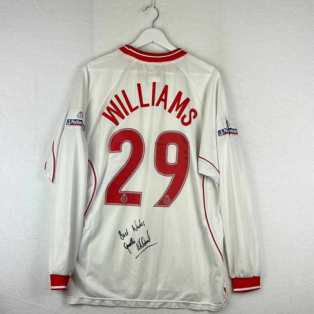 Nottingham Forest 2001/2002 Match Worn Away Shirt - Williams 29