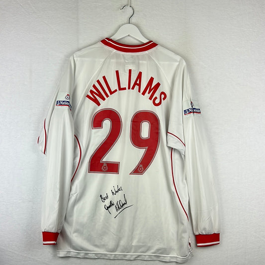 Nottingham Forest 2001/2002 Match Worn Away Shirt - Williams 29