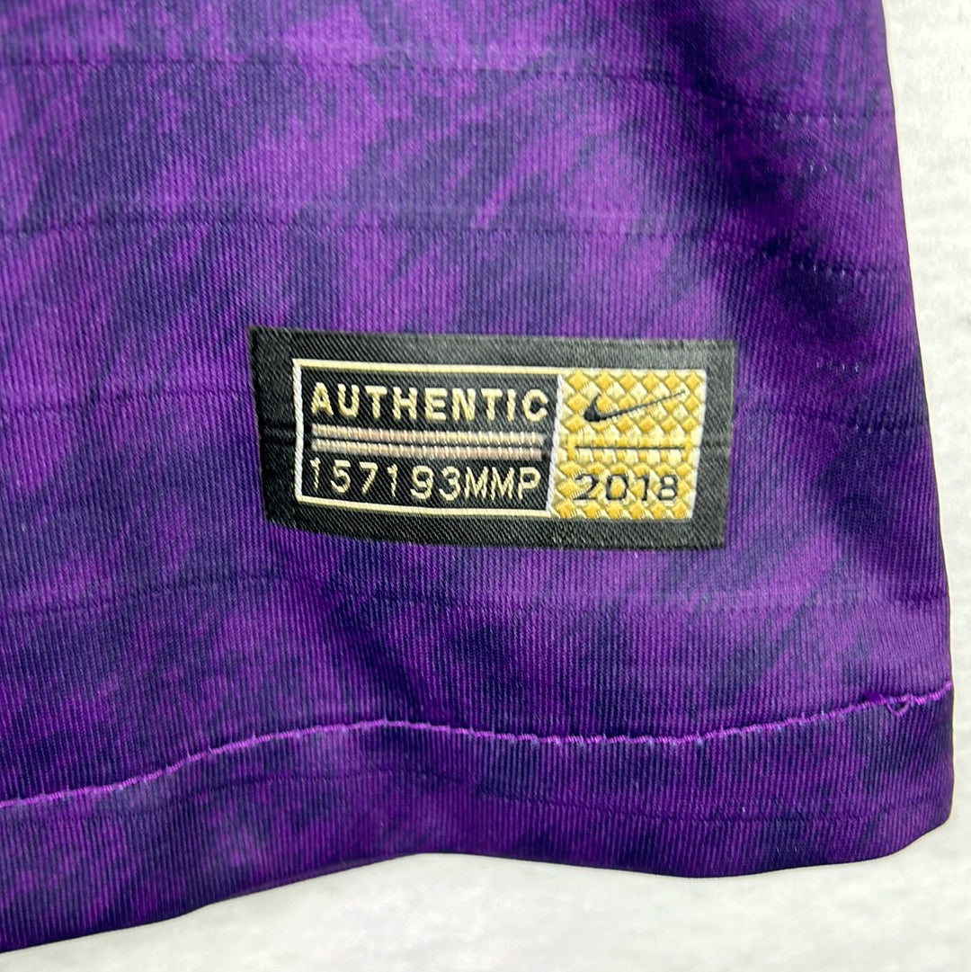 Manchester City 2018-2019 Match Worn Third Shirt - Aguero 9
