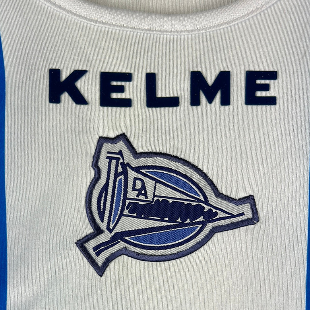 Alaves 2006-2007 Match Worn Home Shirt - Large - Edu Alonso 17