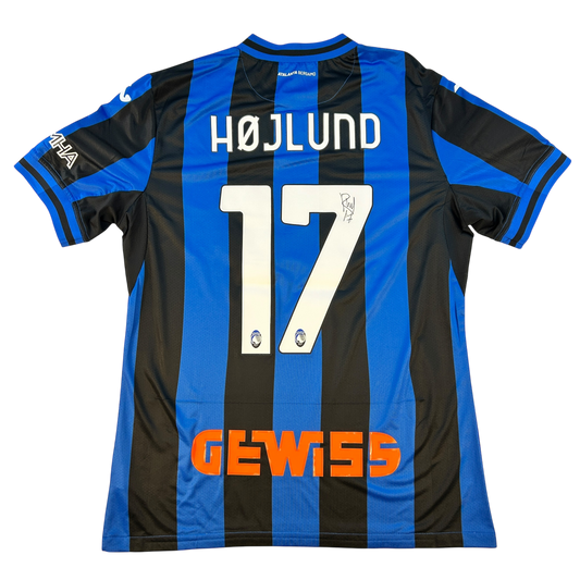Atalanta 2022/2023 Home Shirt - Hojlund Signed