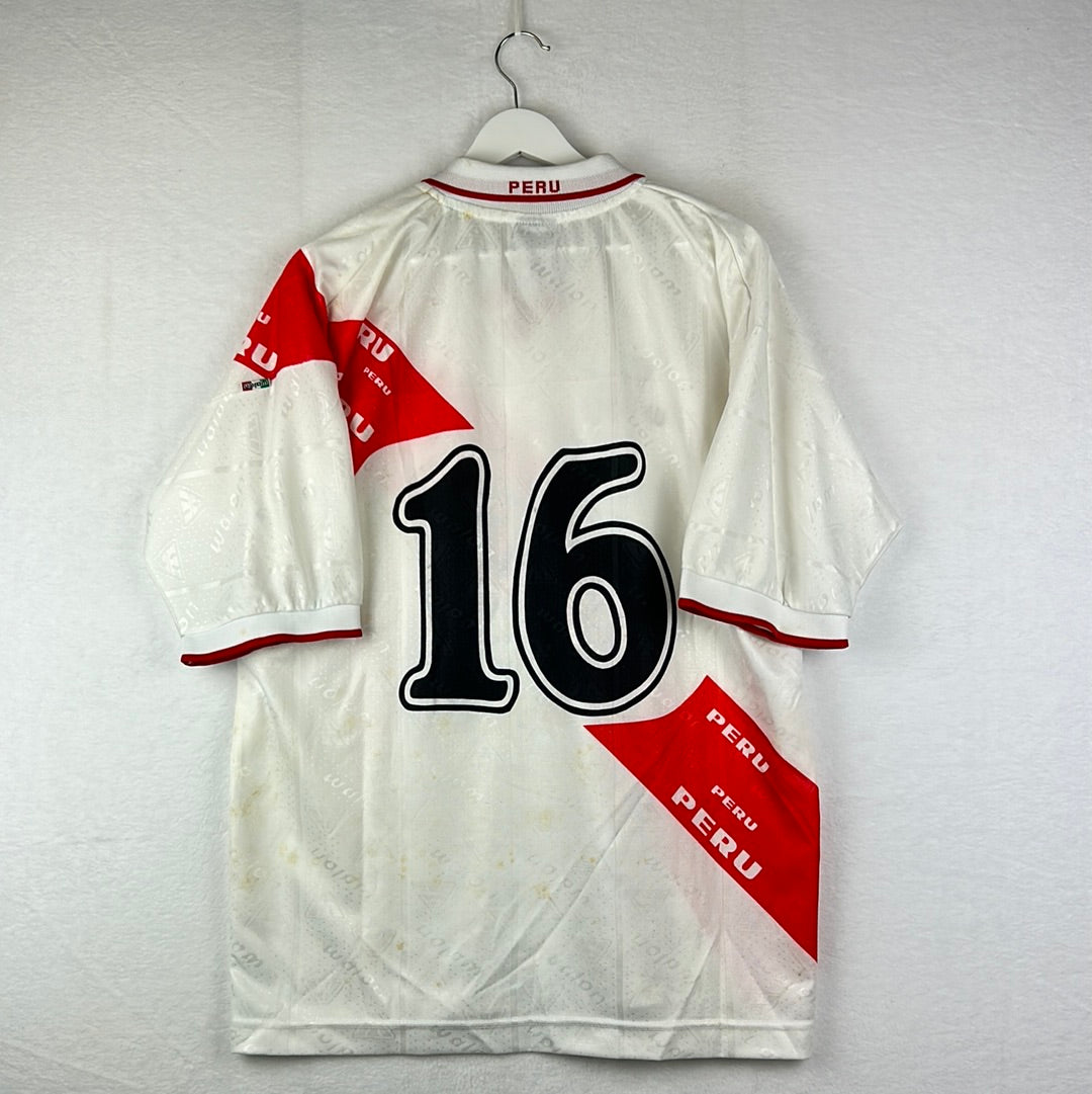 Peru 1999 Match Worn Shirt v Belgium