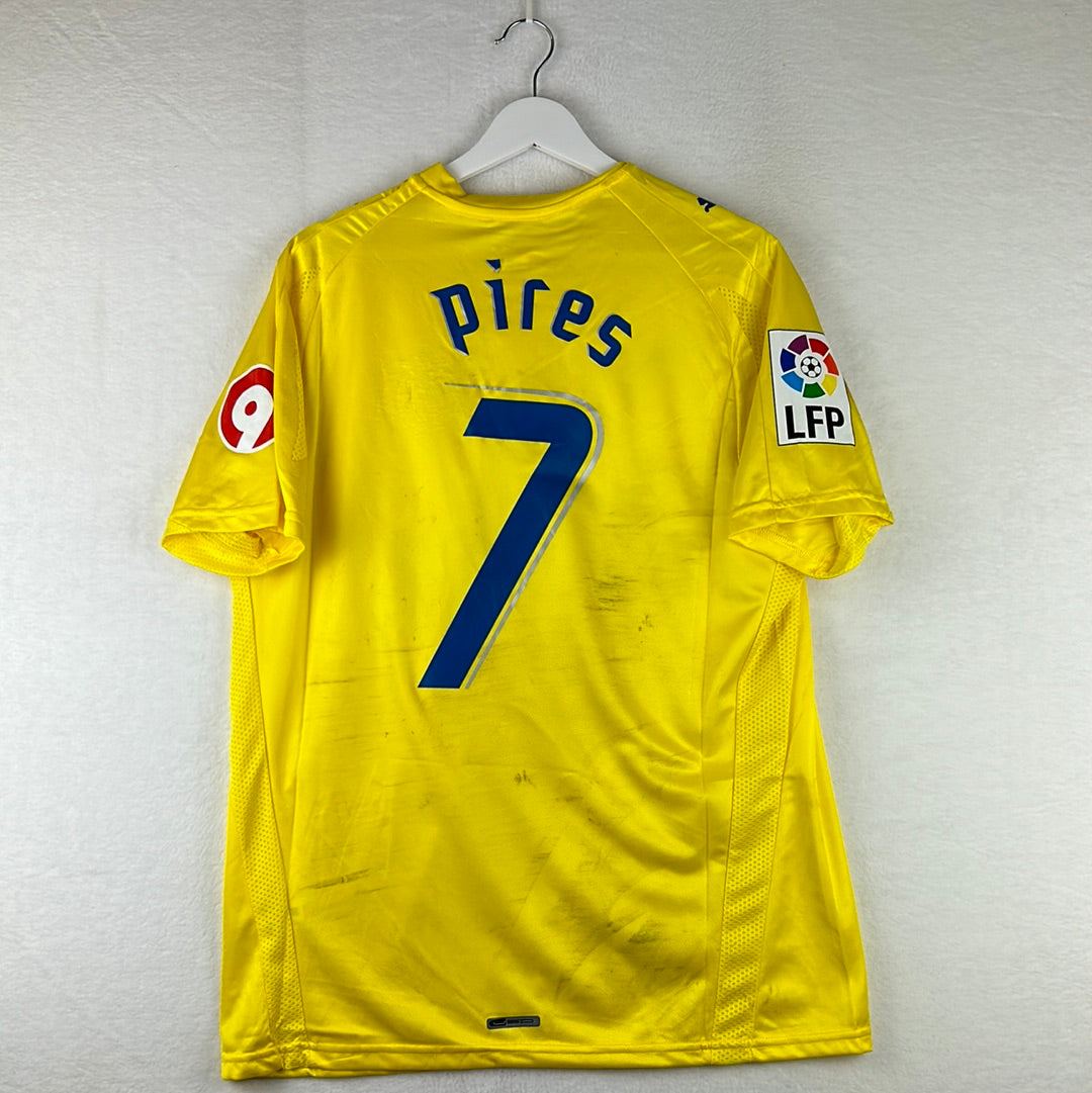 Villarreal 2007/2008 Match Worn Home Shirt - Pires 7