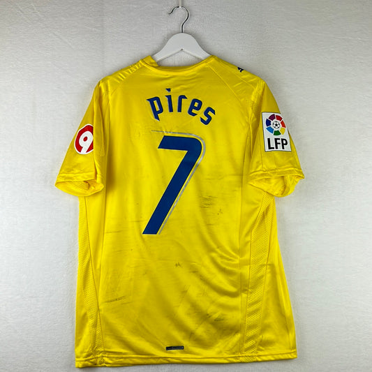 Villarreal 2007/2008 Match Worn Home Shirt - Pires 7