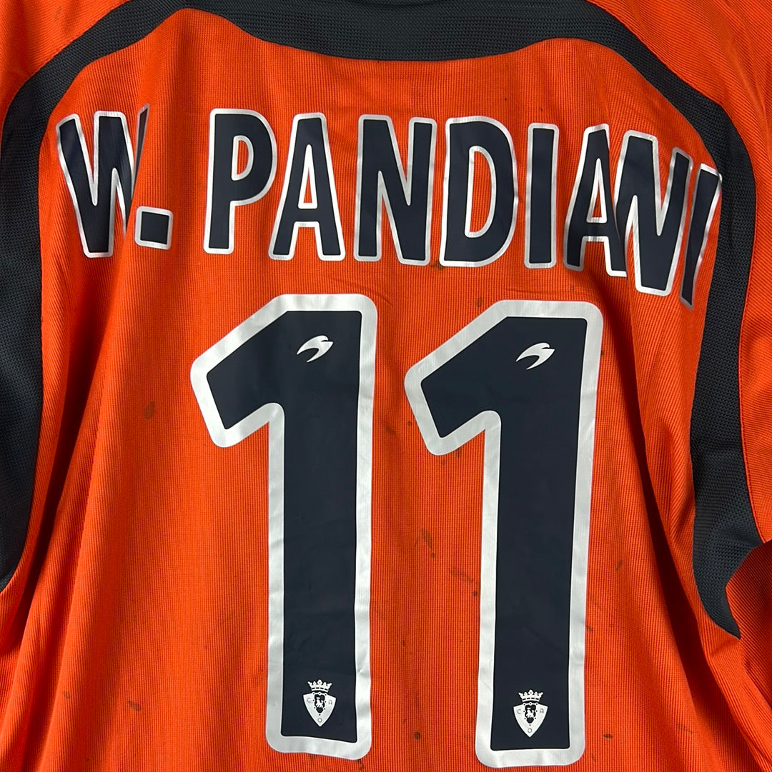 Osasuna 2007-2008 Match Worn Away Shirt - Large - Pandiani 11