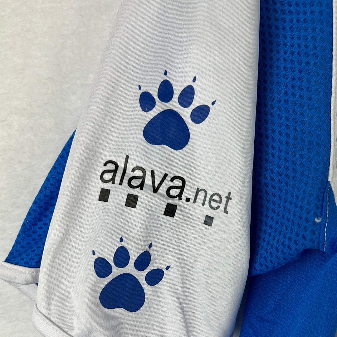 Alaves 2006-2007 Match Worn Home Shirt - Large - Edu Alonso 17