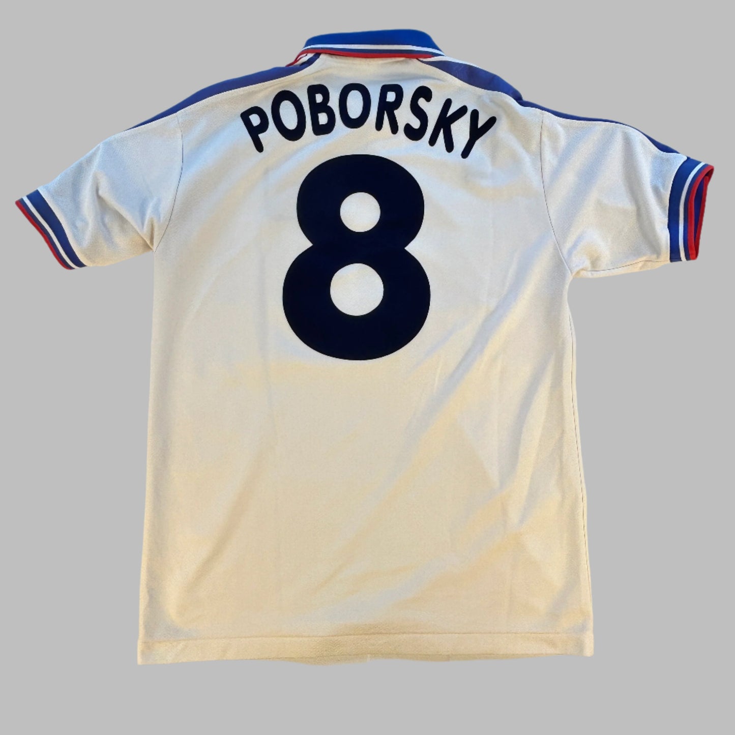 Czech Republic 1996 Away Shirt - Poborsky 8 black print on the back