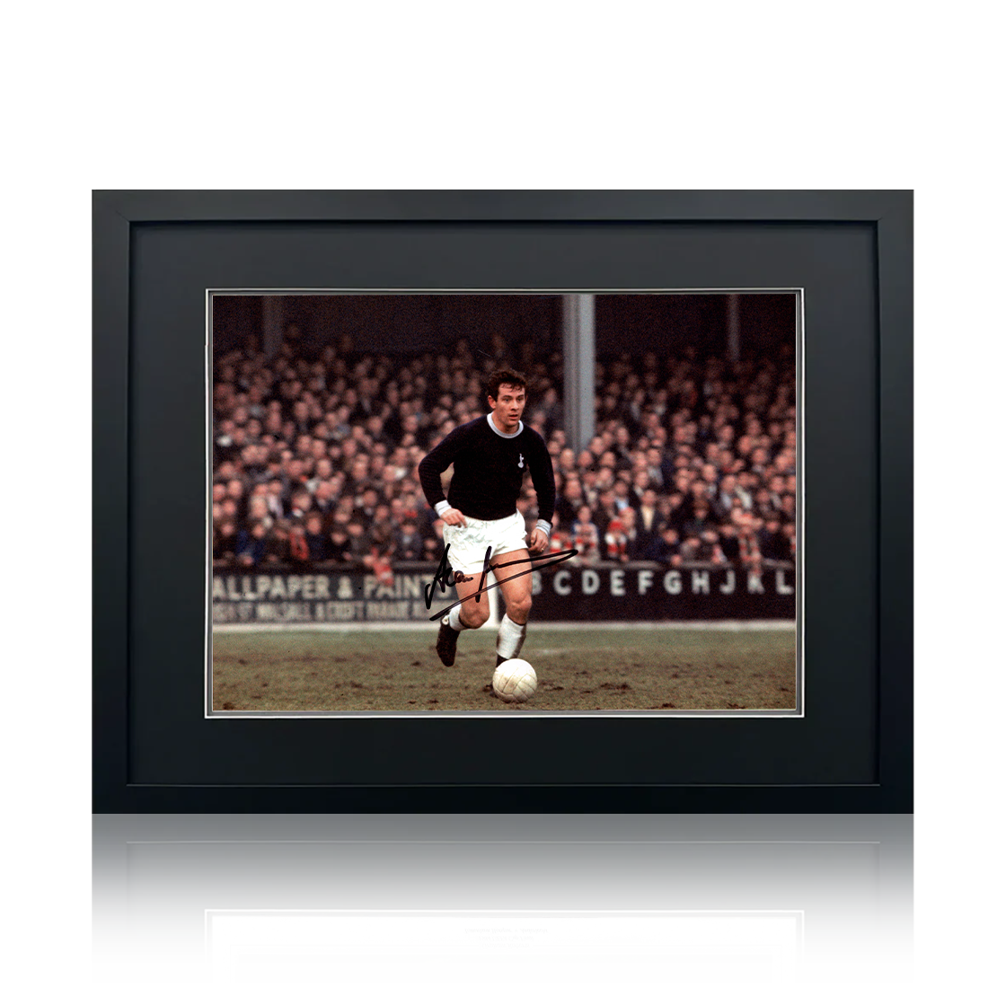 Alan Mullery Signed Tottenham Hotspur Image 2 Deluxe Mount Frame