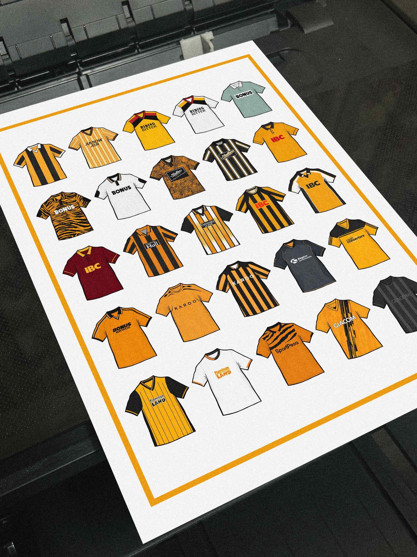 Hull Retro Shirts Football Print