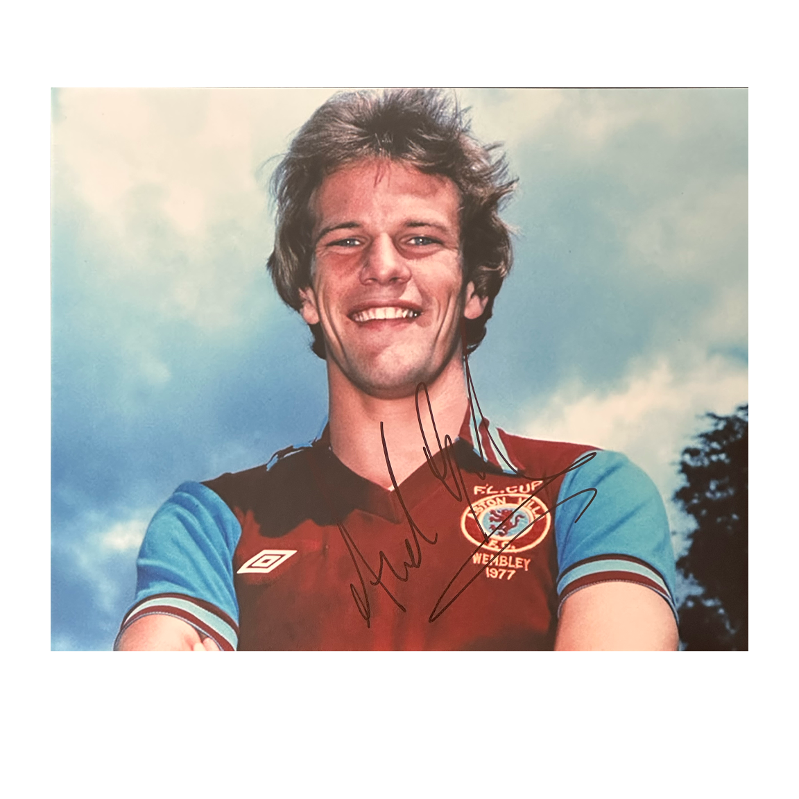 Andy Gray Signed Aston Villa 10x8