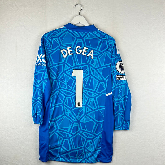 Manchester United 2022/2023 Player Issue Home Goalkeeper Shirt - De Gea 1 - Blue