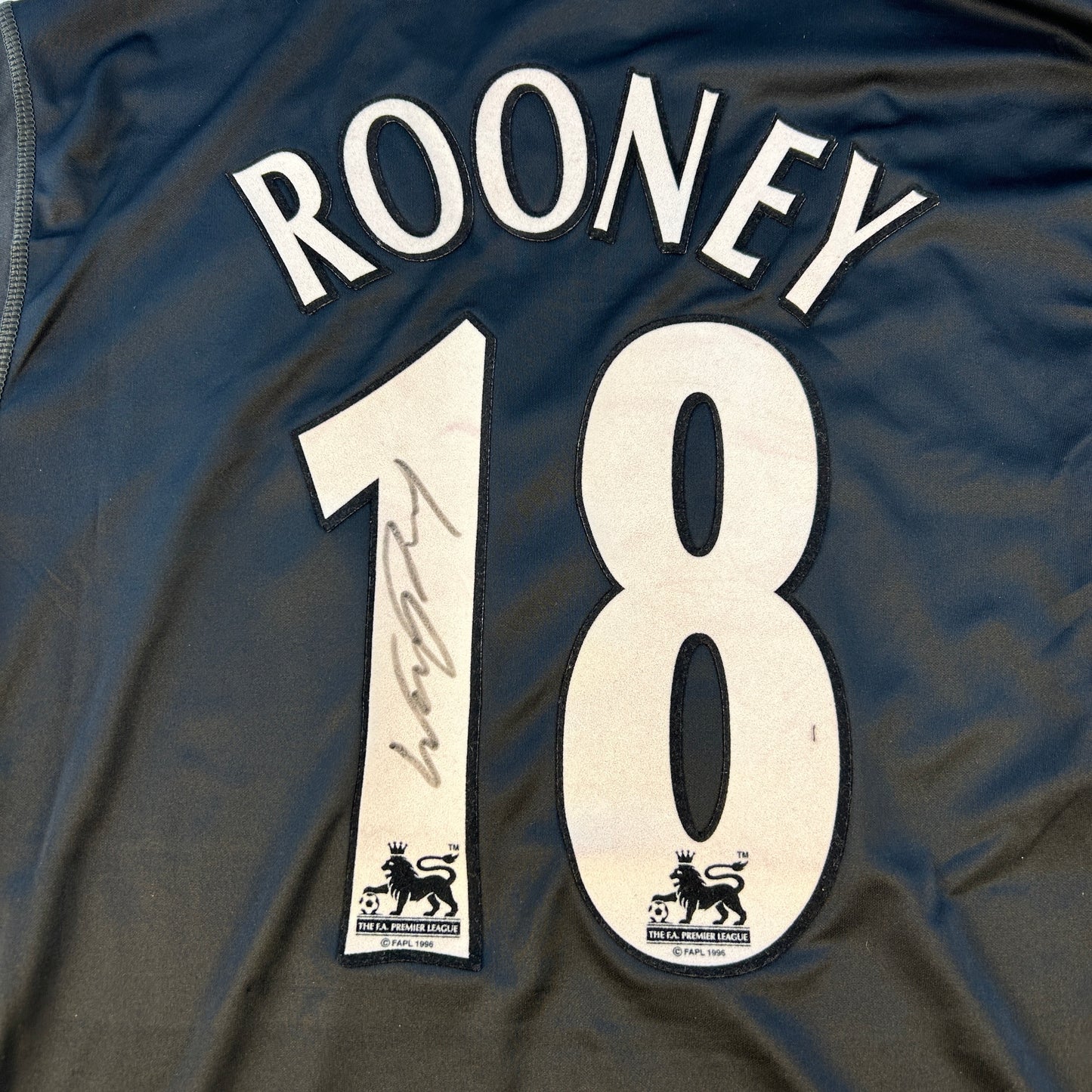 Everton 2002-2003 Player Issue Third Shirt - Rooney 18 - Signed