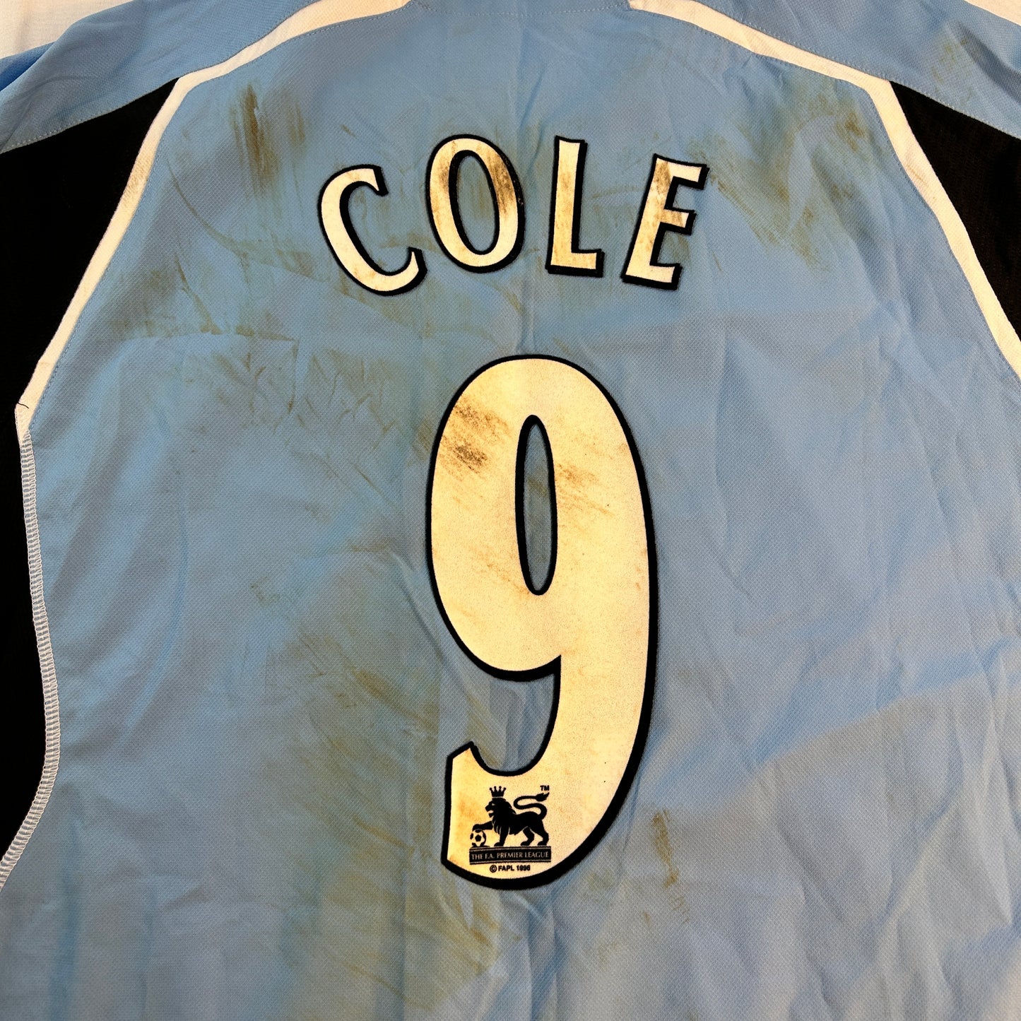 Fulham 2003/2004 Match Worn Away Shirt - Cole 9