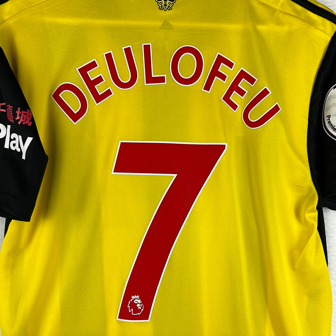 Watford 2018/2019 Match Issued Home Shirt - Deulofeu 7