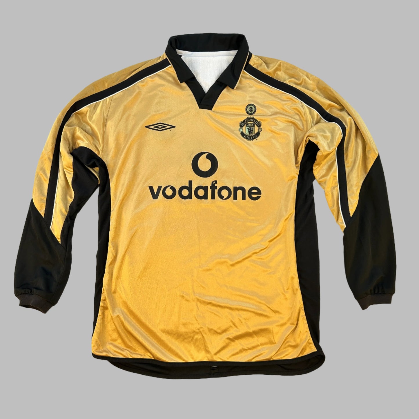 Manchester United 2001/2002 Away/Third Reversible Shirt - Long Sleeve - Extra Large