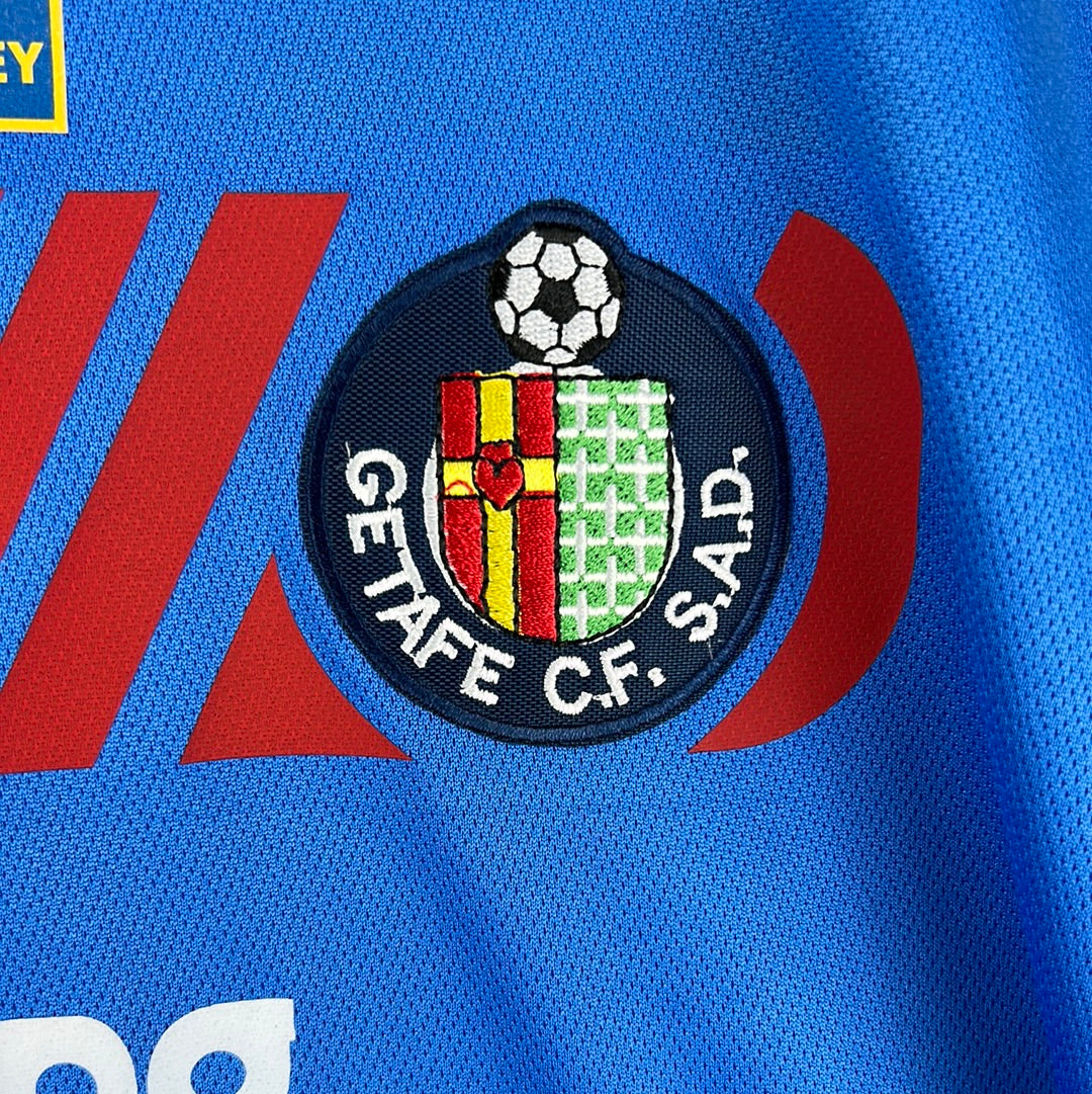 Getafe 2007/2008 Player Issue Copa Del Rey Final Shirt - Braulio 9