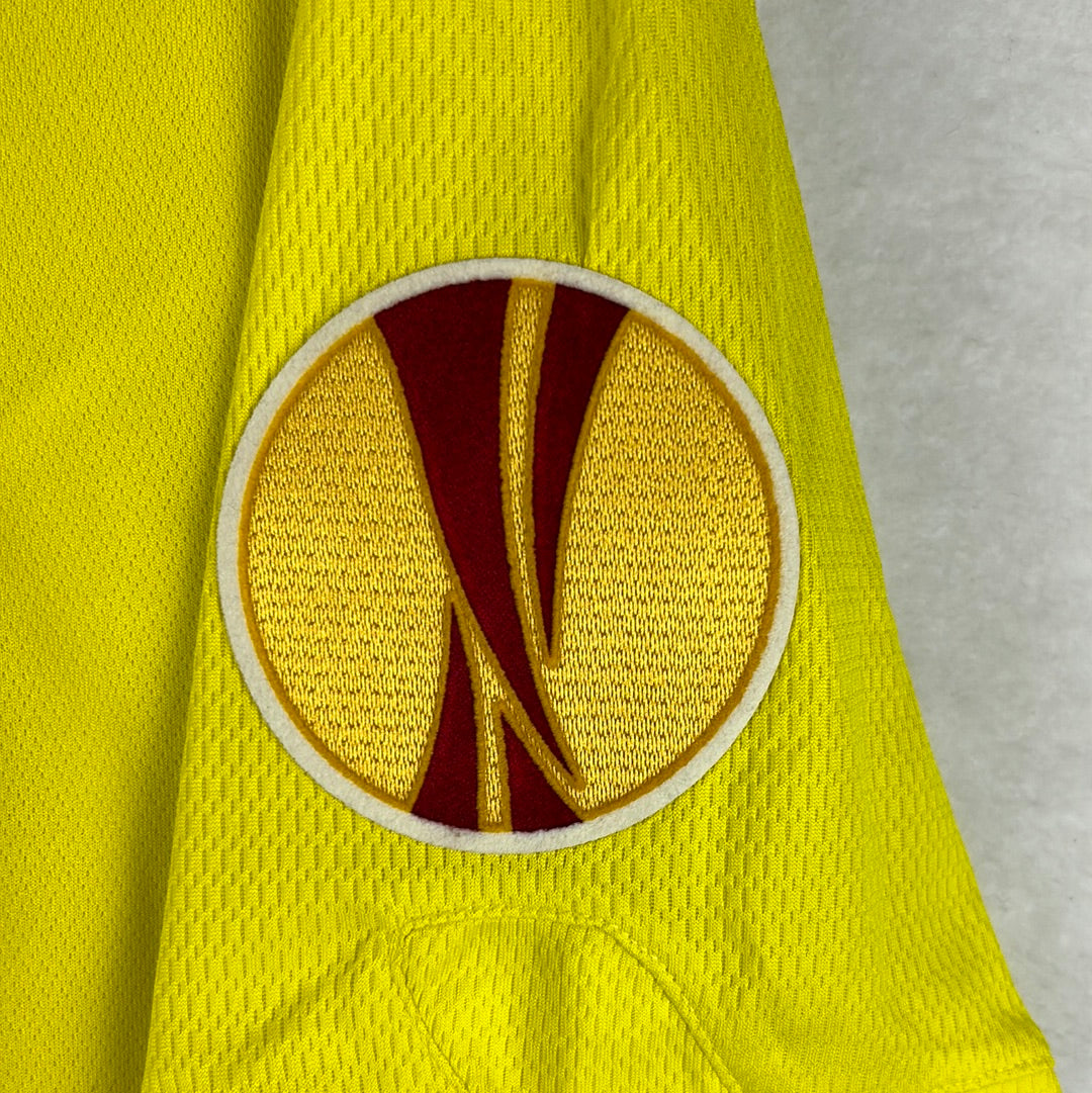 Villarreal 2009/2010 Player Issue Home Shirt - Angel 18