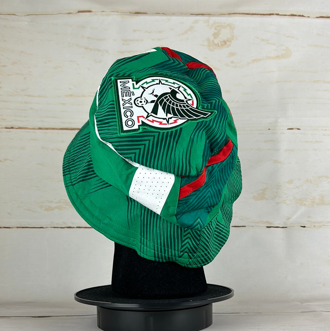 Mexico 2022 Upcycled Home Shirt Bucket Hat