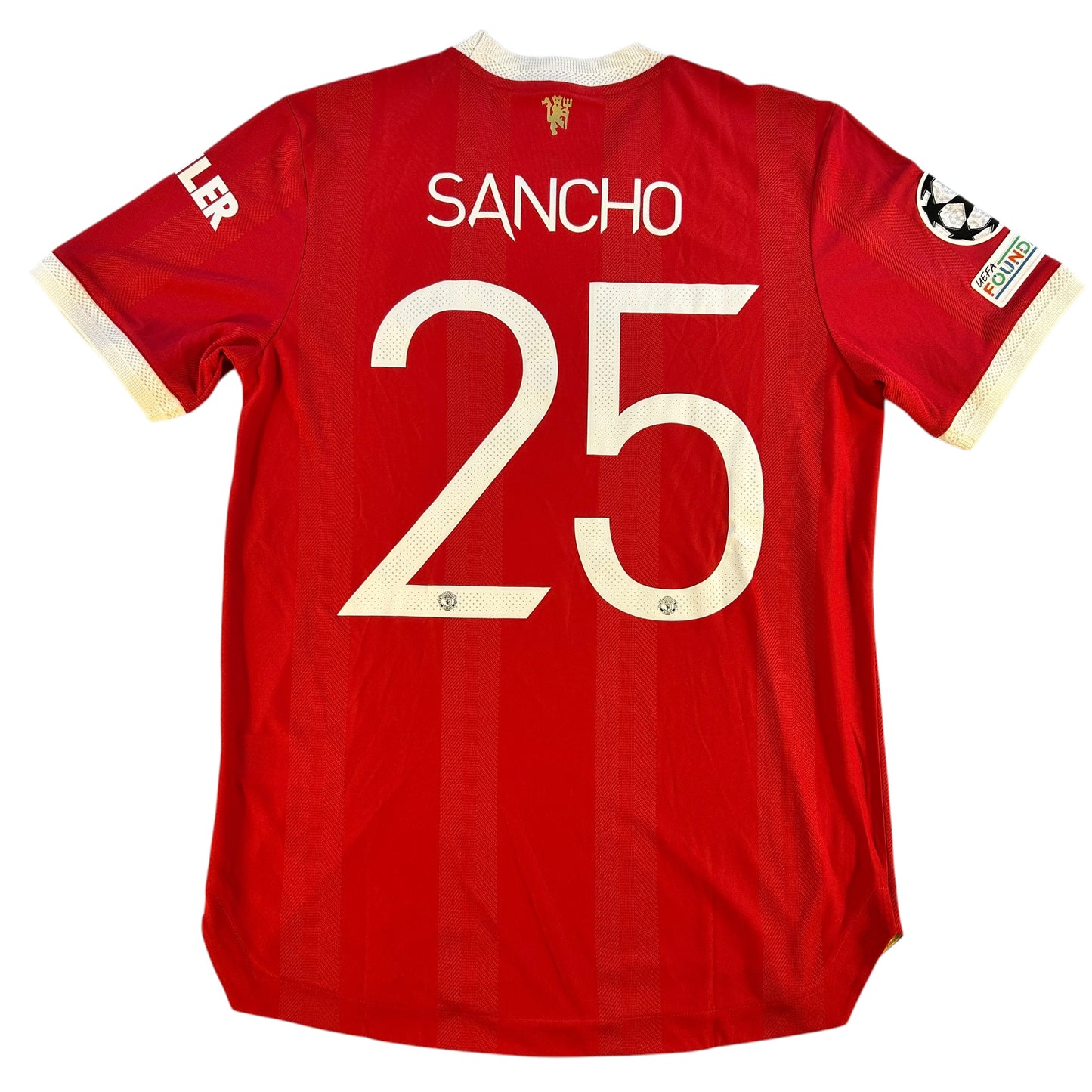 Manchester United 2021/2022 Player Issue Home Shirt - Sancho 25