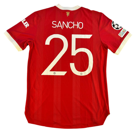 Manchester United 2021/2022 Player Issue Home Shirt - Sancho 25