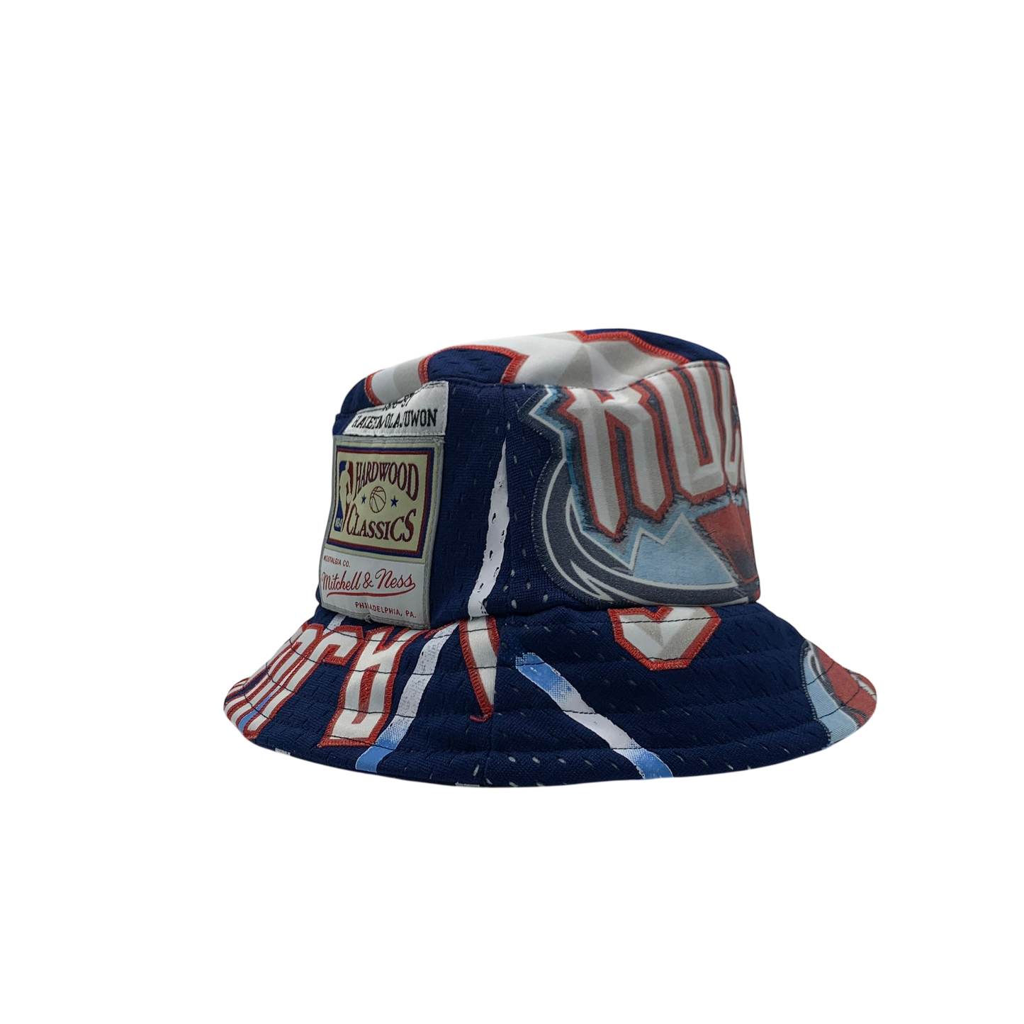 Houston Rockets Upcycled Vintage NBA Jersey Bucket Hat