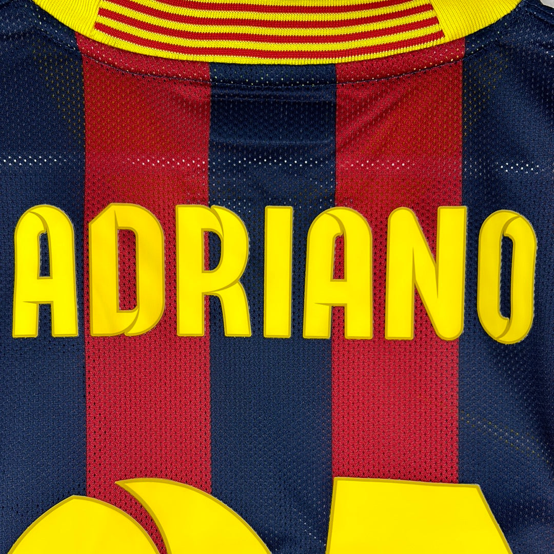 Barcelona 2013/2014 Player Issue Home Shirt - Adriano 21