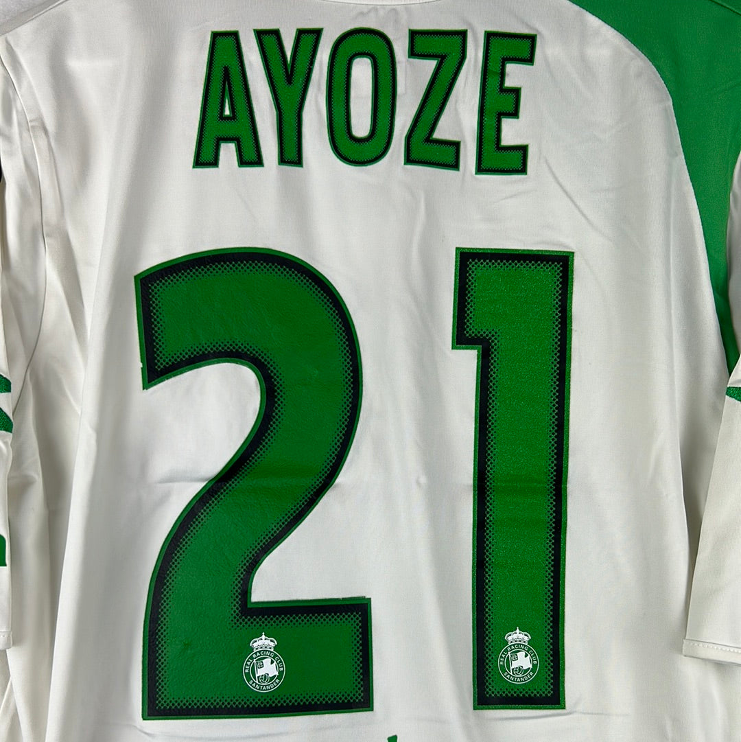 Racing Santander 2005-2006 Match Worn Home Shirt - XL - Ayoze 21