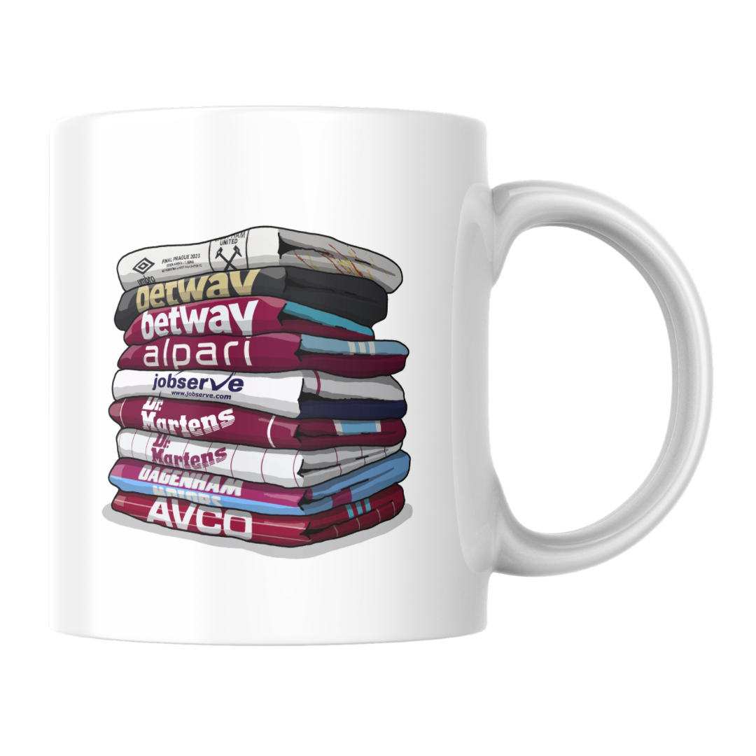 West Ham United Shirt Stack Mug