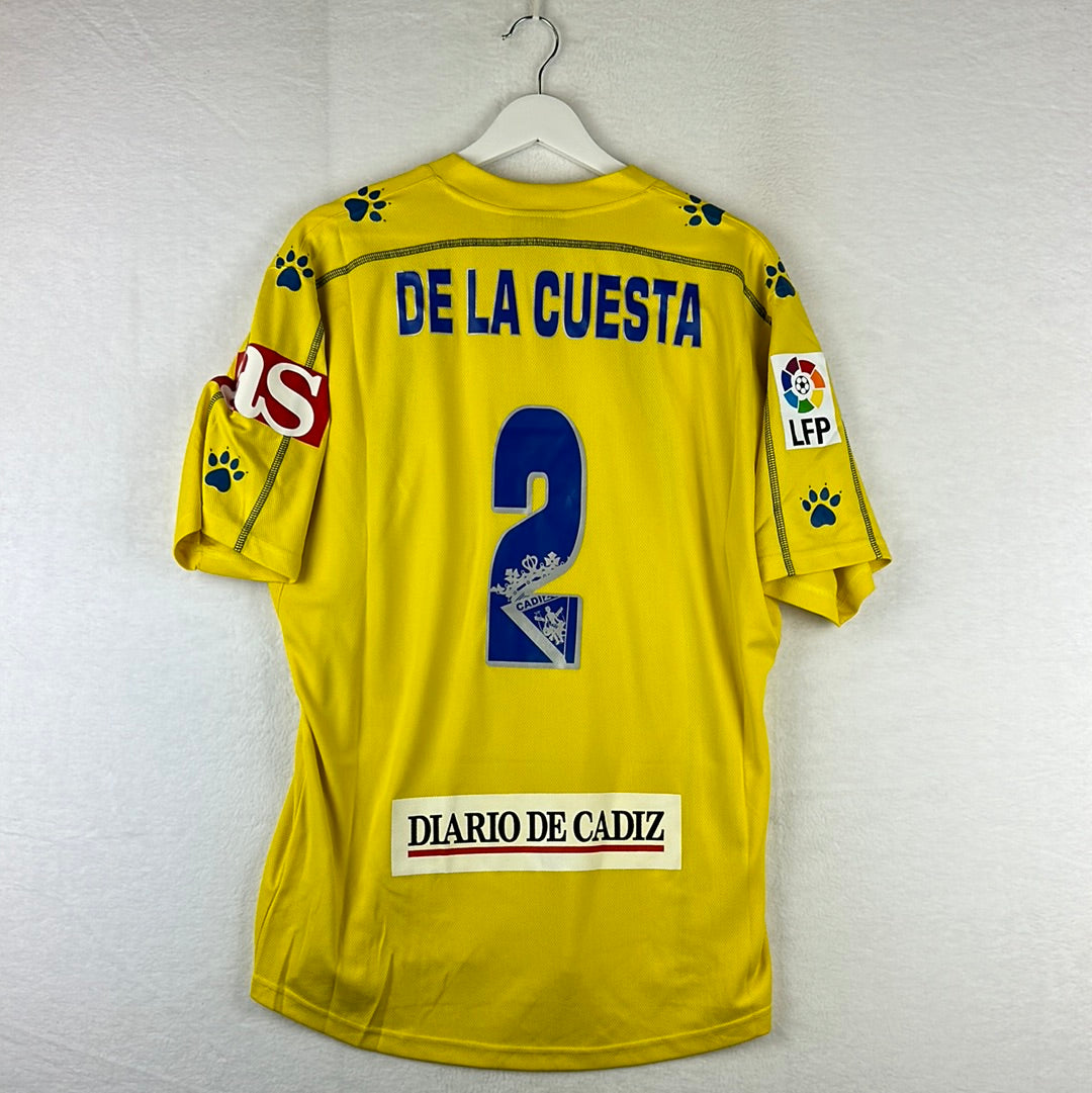 Cadiz 2005-2006 Player Issue Home Shirt - Medium - De La Cuesta 2
