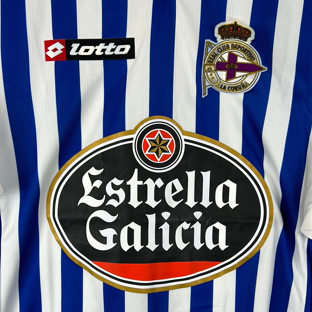 Deportivo La Coruna 2010/2011 Player Issue Home Shirt - Manuel Pablo 2