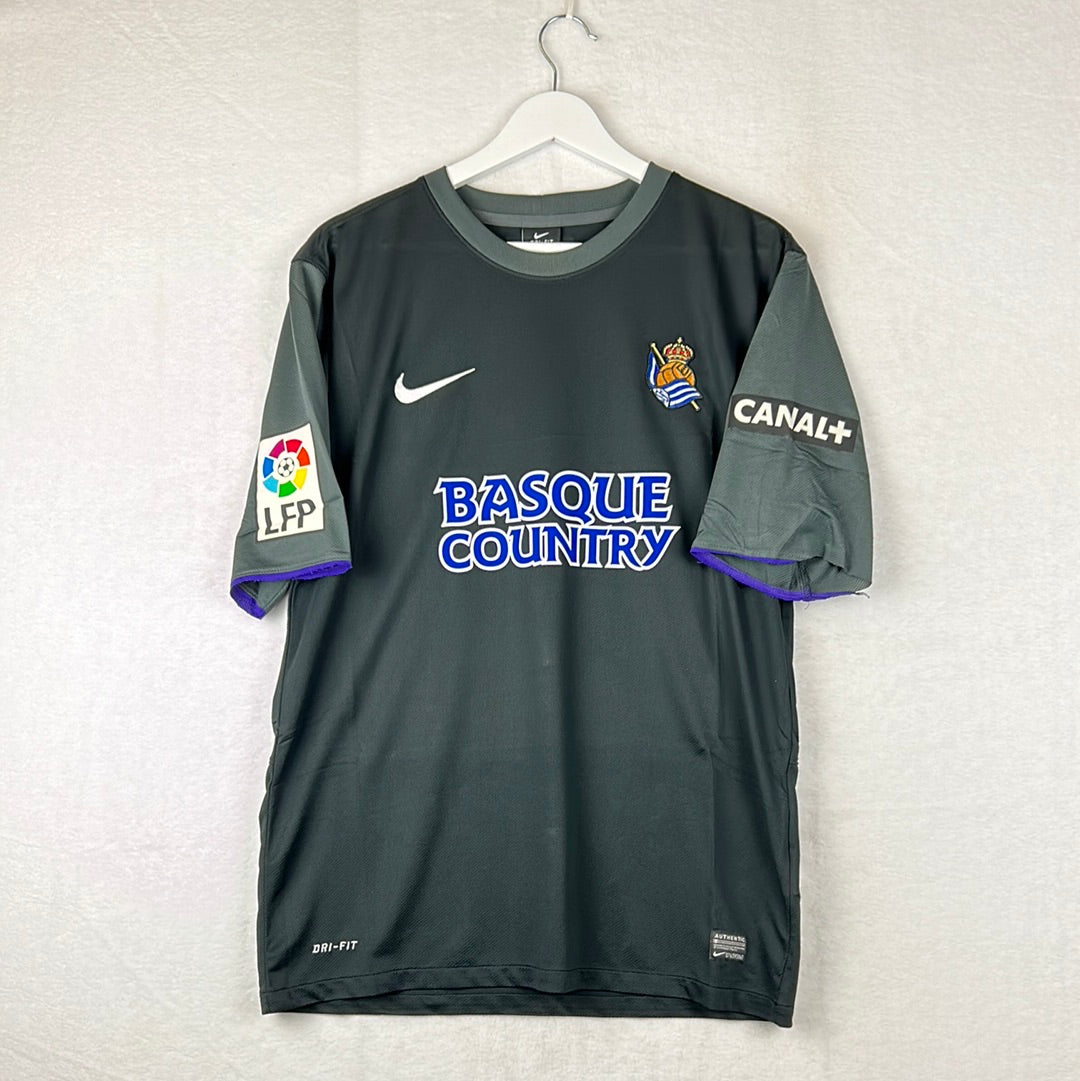 Real Sociedad 2013/2014 Player Issue Shirt - Zubikarai 13