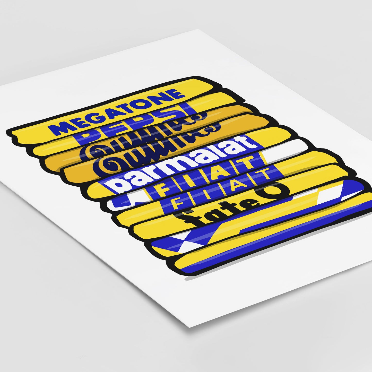 Boca Shirt Stack Print