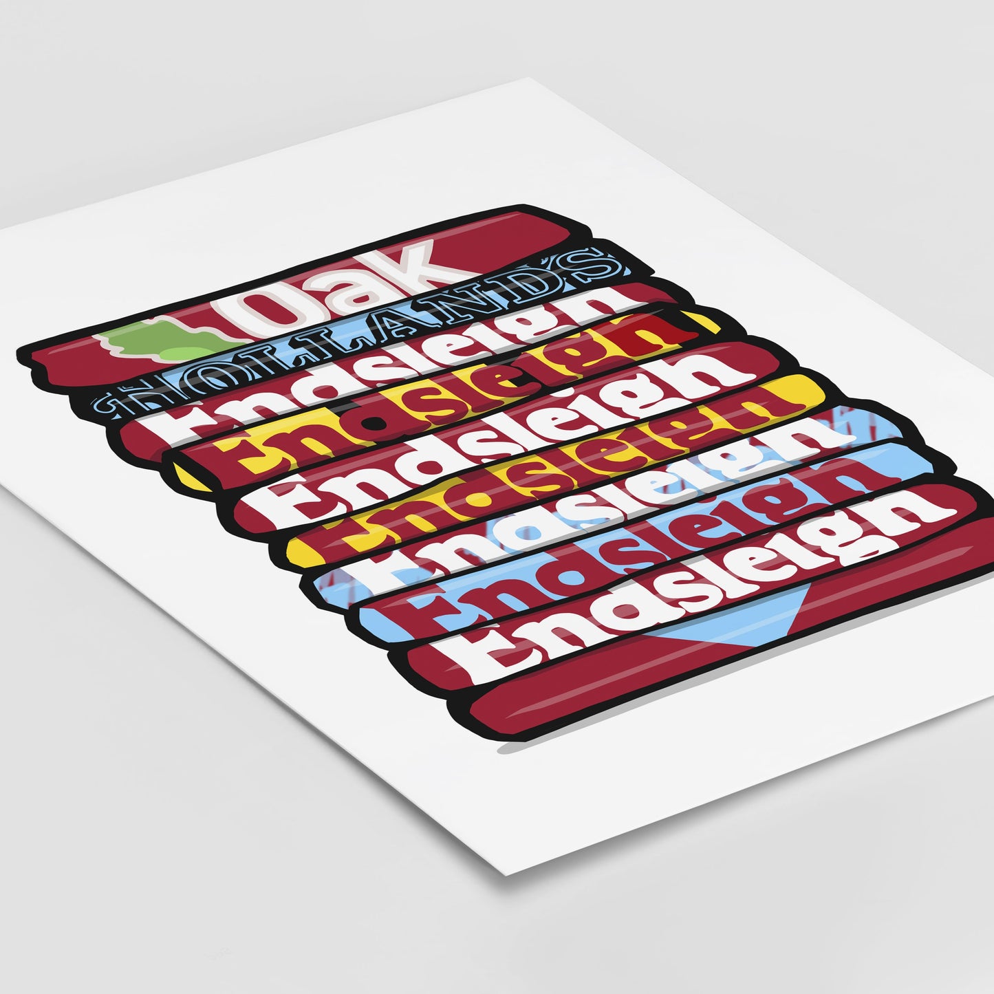 Burnley Shirt Stack Print