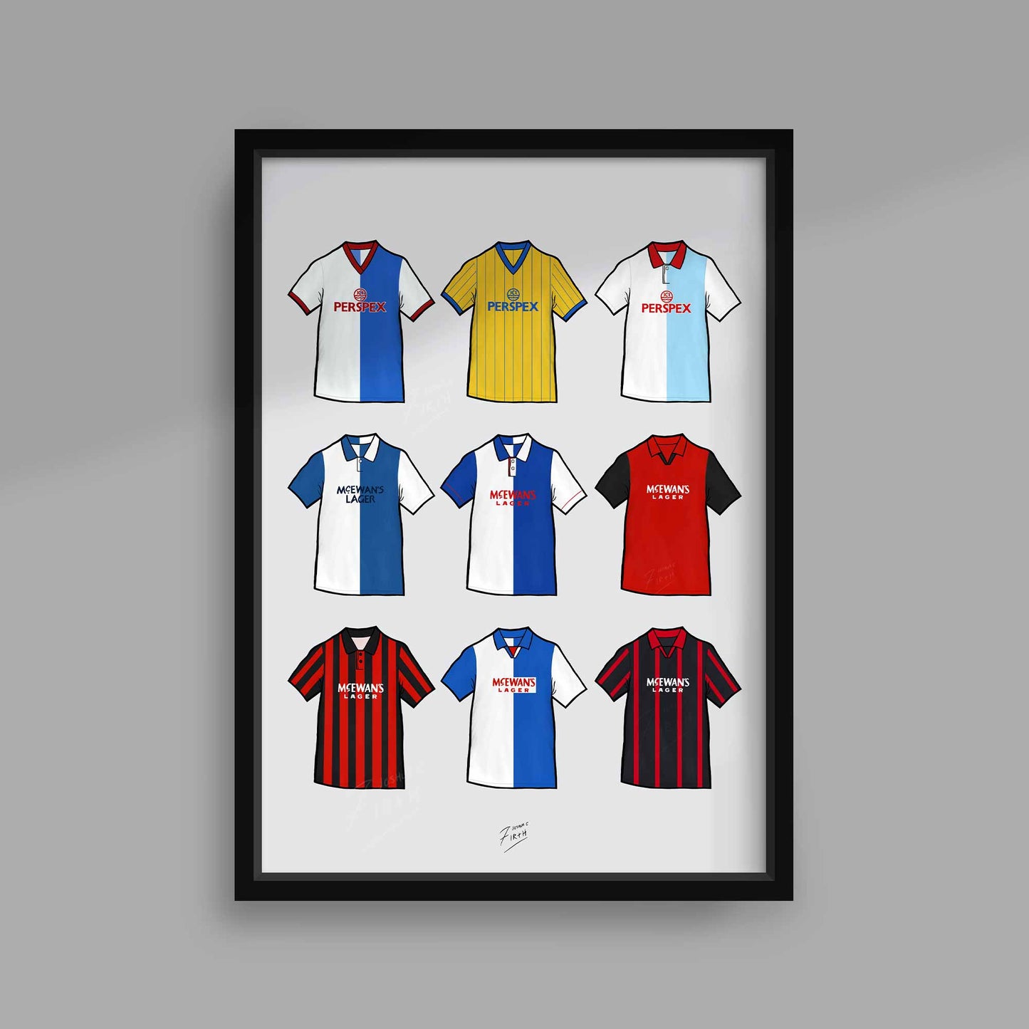 Blackburn Retro Shirts Print