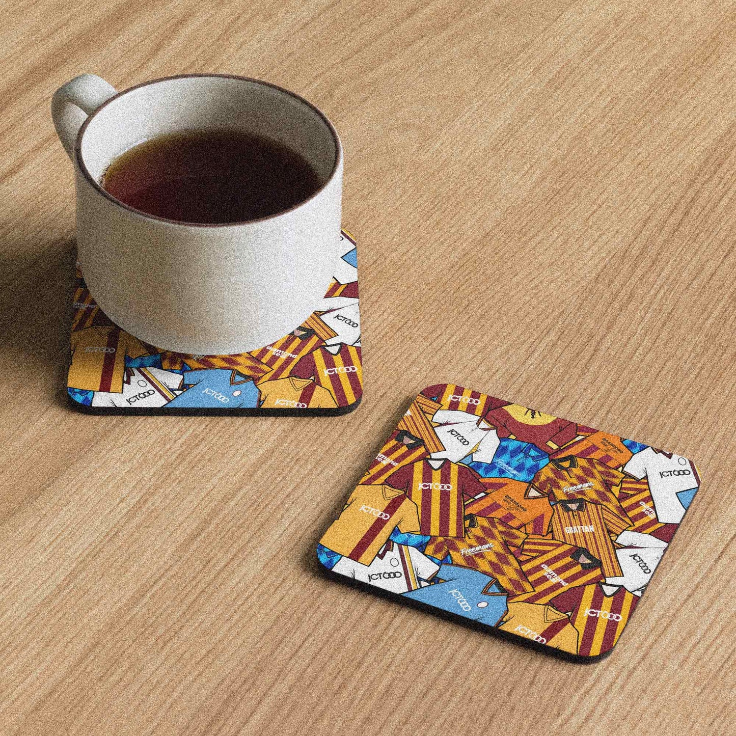 Bradford Collage Of Retro Shirts Football Coaster