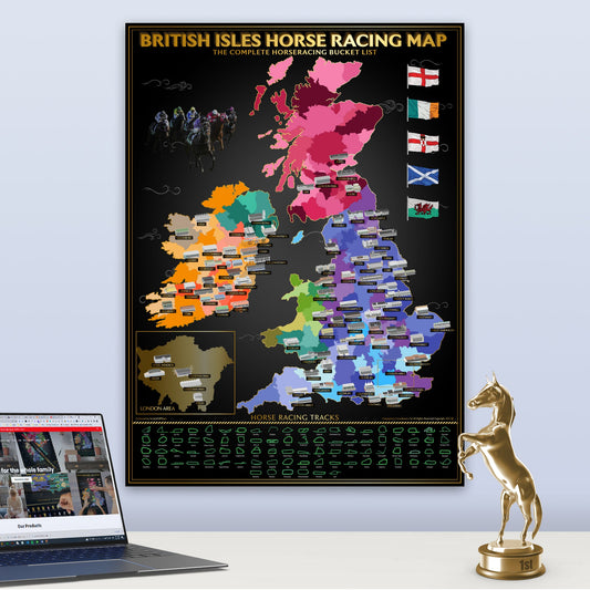 British Isles Horse Racing Map