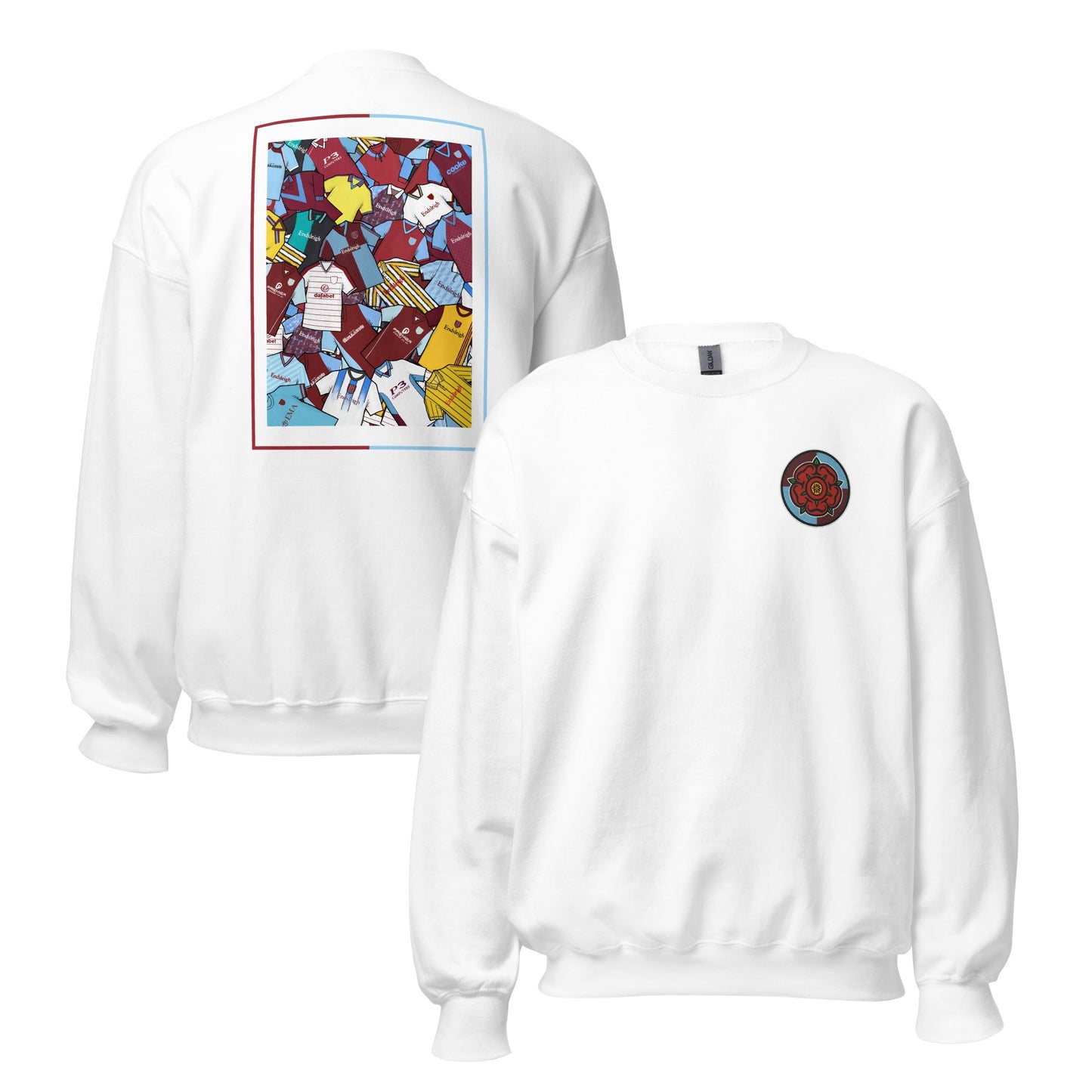 Burnley Classics & Embroidered Lancashire Rose Unisex Sweatshirt