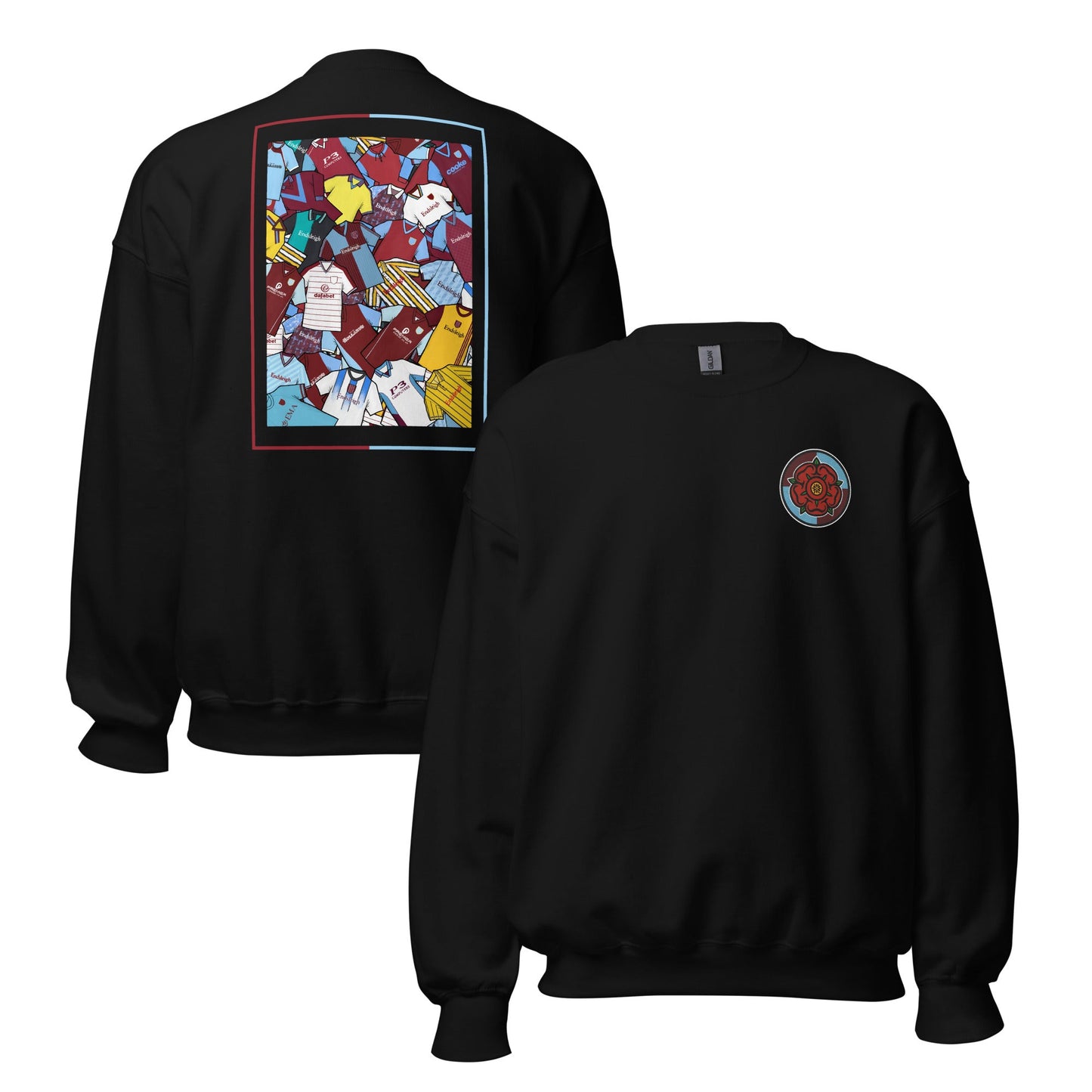 Burnley Classics & Embroidered Lancashire Rose Unisex Sweatshirt