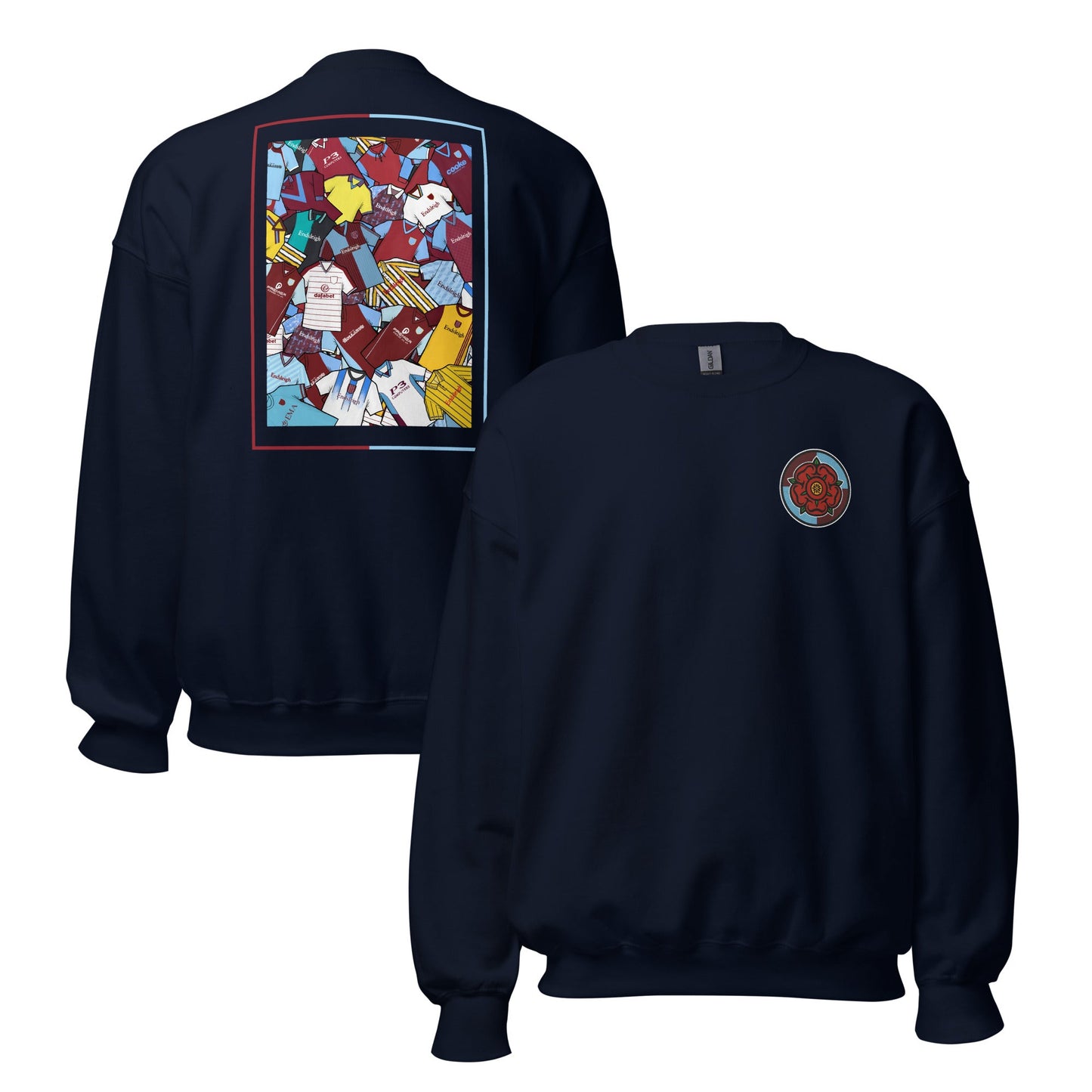 Burnley Classics & Embroidered Lancashire Rose Unisex Sweatshirt