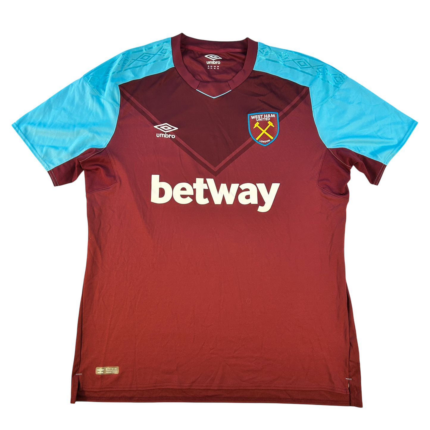 West Ham 2017/2018 Home Shirt Front