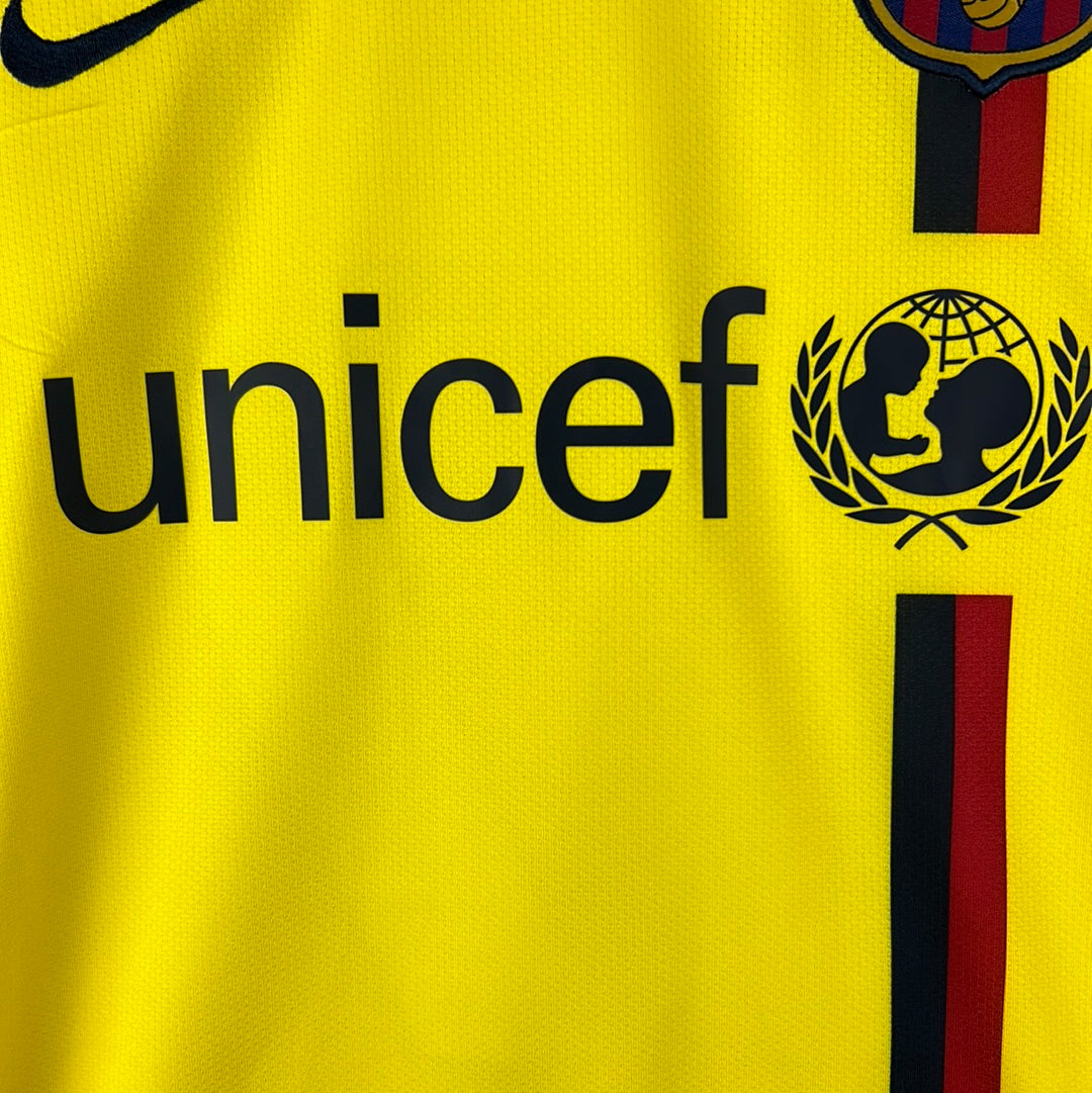 Barcelona 2008/2009 Player Issue Away Shirt - Pedro 17 - Long Sleeve