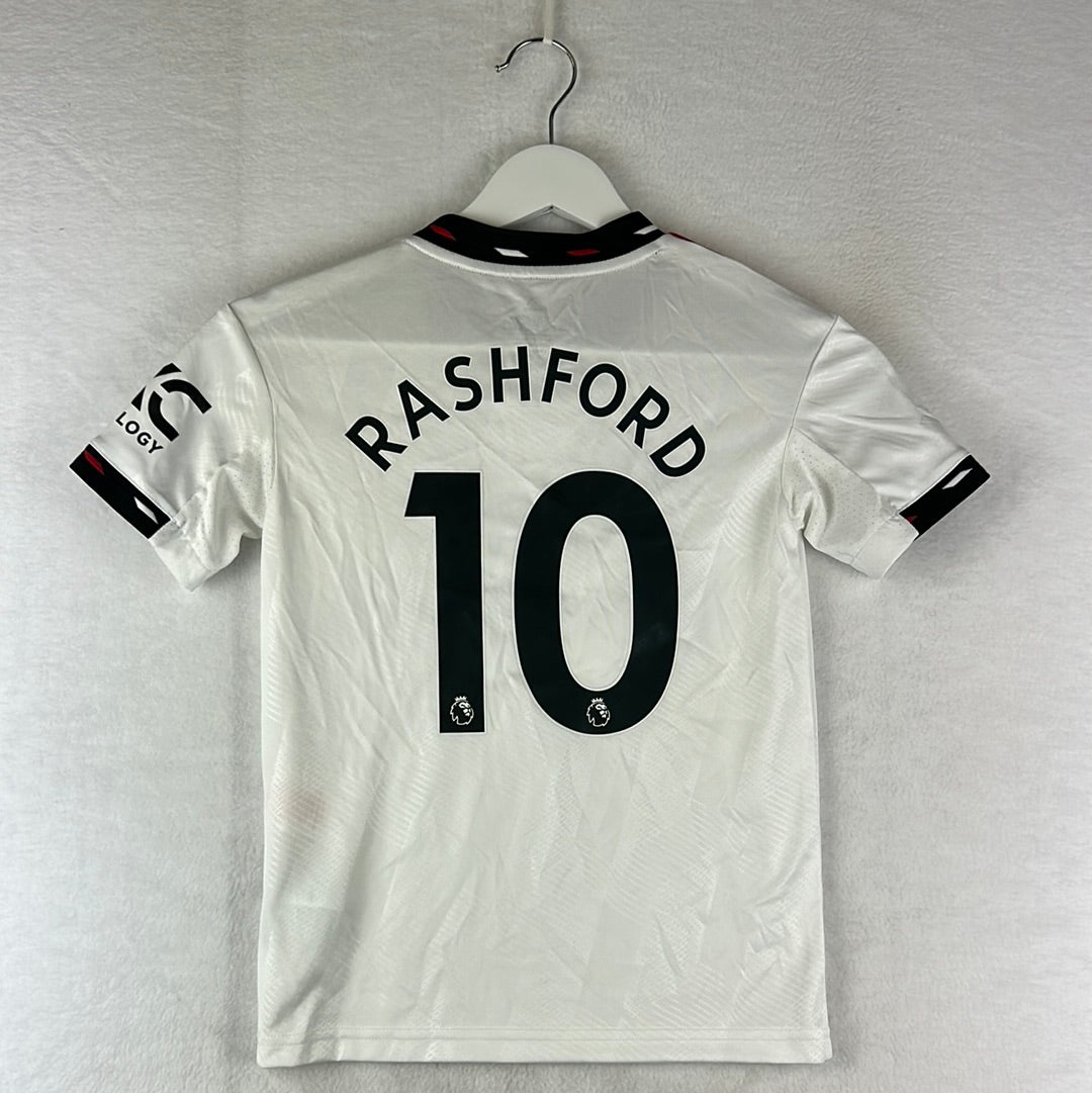 Manchester United 2022-2023 Youth Away Shirt - Rashford 10 - Age 7-8