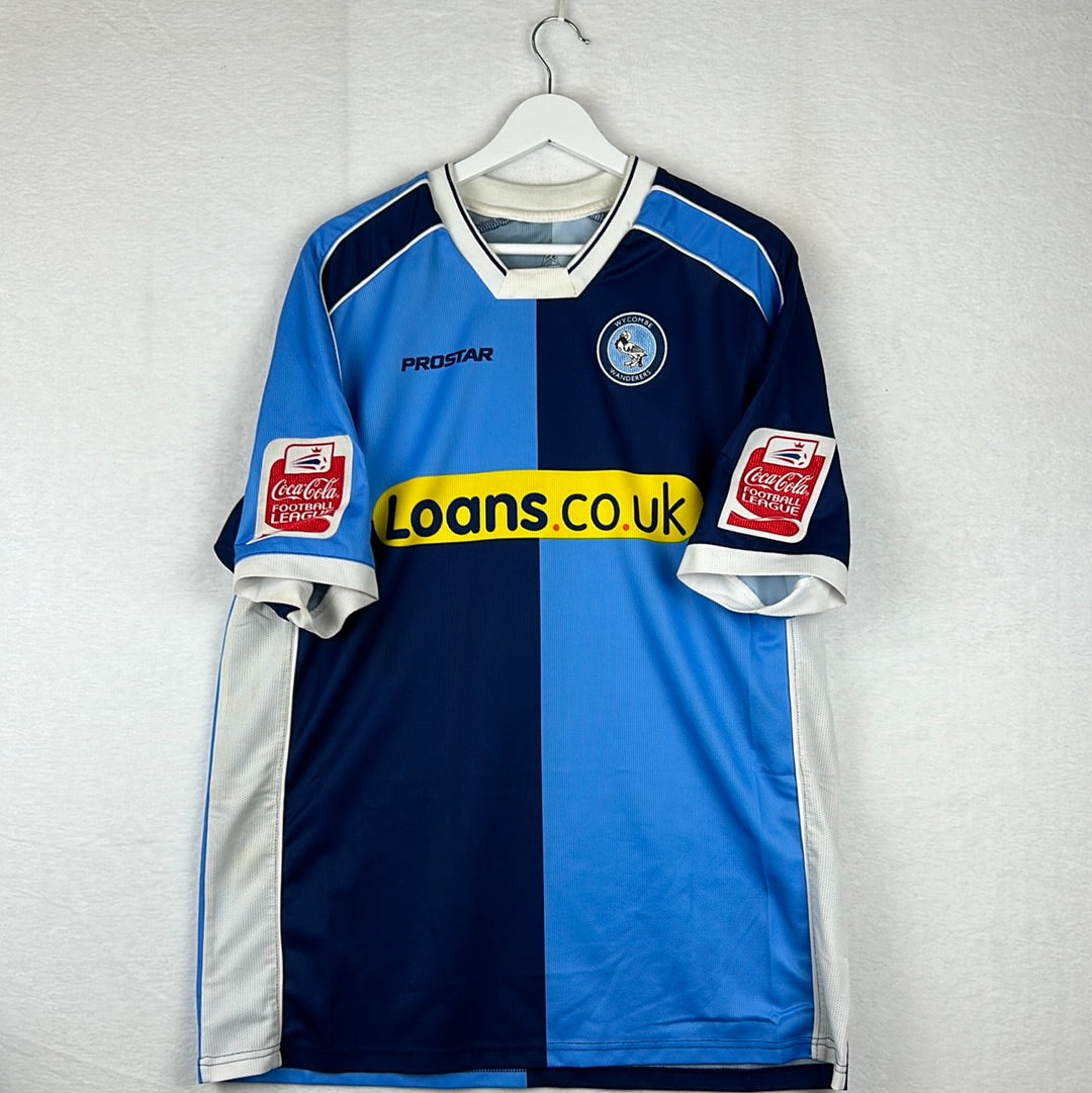Wycombe Wanderers 2006/2007 Player Issue Home Shirt - Bloomfeild 10